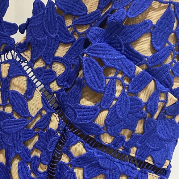 Self Portrait Azalea Dress in Cobalt US 6 - Picture 9 of 10